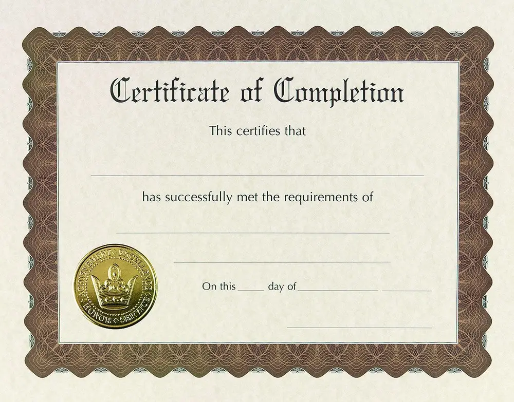 Certification
